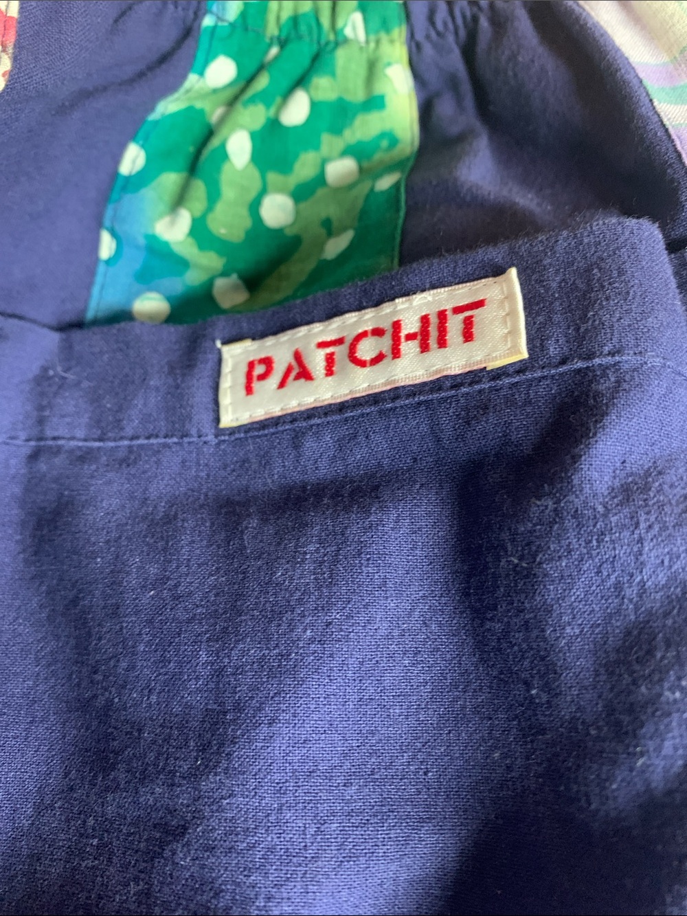 Vintage RARE Patchit Boho Coachella Patched Pants Size L - Picture 2 of 7